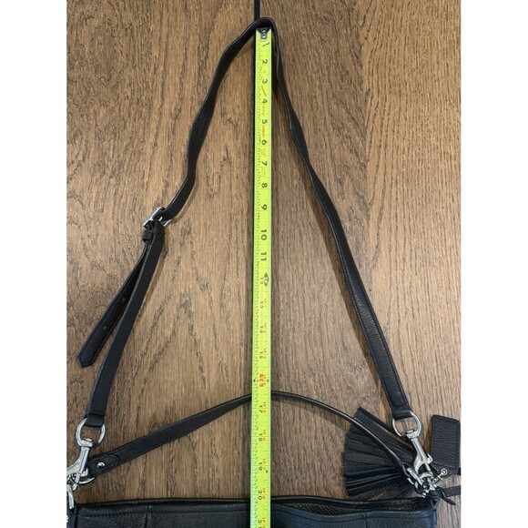 COACH Avery Bucket Drawstring Crossbody Black Pebbled Leather Bag #F27003 - Picture 13 of 13